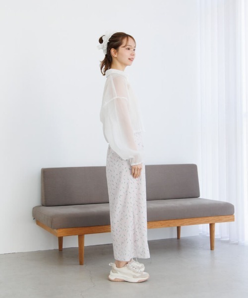 flower（フラワー）の「ライキングフラワースカート（スカート・レディース・アイボリー/ピンク・FREE）」の7枚目の写真