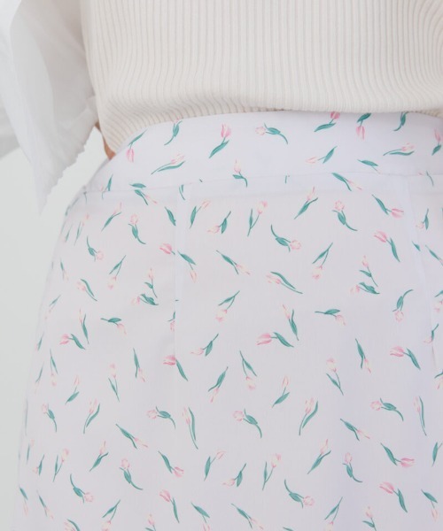 flower（フラワー）の「ライキングフラワースカート（スカート・レディース・アイボリー/ピンク・FREE）」の9枚目の写真