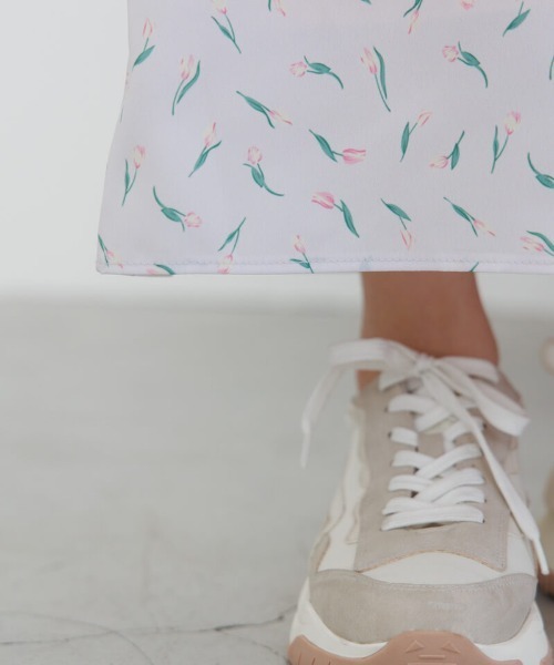 flower（フラワー）の「ライキングフラワースカート（スカート・レディース・アイボリー/ピンク・FREE）」の11枚目の写真