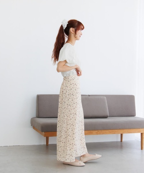 flower（フラワー）の「ライキングフラワースカート（スカート・レディース・アイボリー/ピンク・FREE）」の13枚目の写真