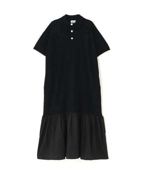 BEAVER（ビーバー）の「B omnivore/ビーオムニボー　リネンコットンポロワンピ（ワンピース・レディース・ブラック・F）」の8枚目の写真