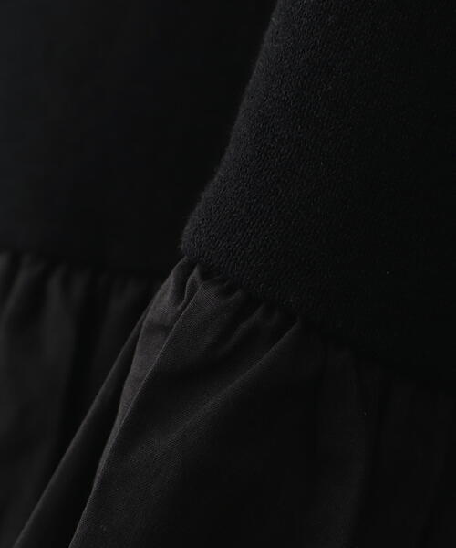 BEAVER（ビーバー）の「B omnivore/ビーオムニボー　リネンコットンポロワンピ（ワンピース・レディース・ブラック・F）」の11枚目の写真