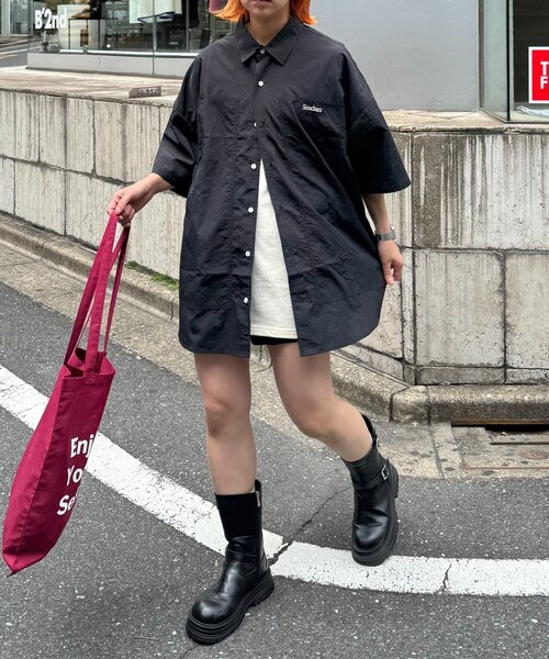 SEADAM（シーダム）の「【SEADAM】〈UNISEX〉ビッグポケットルーズシャツ（シャツ/ブラウス・メンズ・サックスブルー/ブラック/ネイビー・LARGE/MEDIUM）」の18枚目の写真