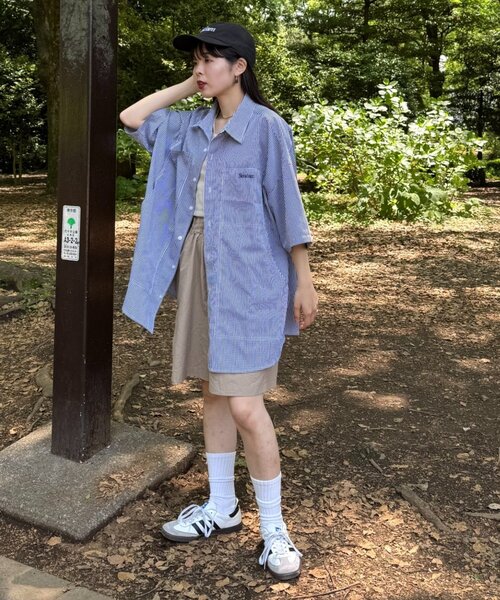 SEADAM（シーダム）の「【SEADAM】〈UNISEX〉ビッグポケットルーズシャツ（シャツ/ブラウス・メンズ・サックスブルー/ブラック/ネイビー・LARGE/MEDIUM）」の19枚目の写真