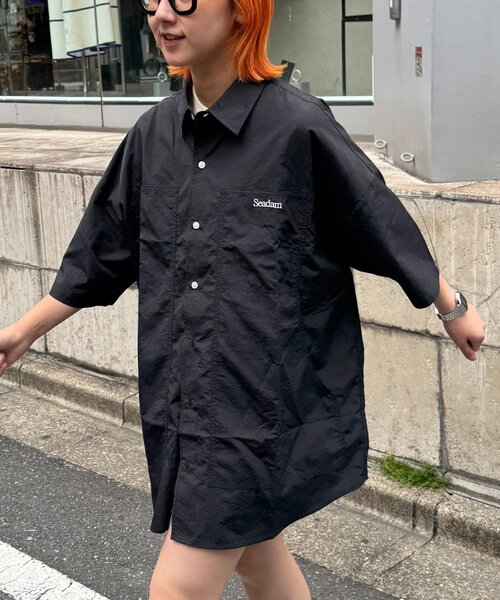 SEADAM（シーダム）の「【SEADAM】〈UNISEX〉ビッグポケットルーズシャツ（シャツ/ブラウス・メンズ・サックスブルー/ブラック/ネイビー・LARGE/MEDIUM）」の22枚目の写真