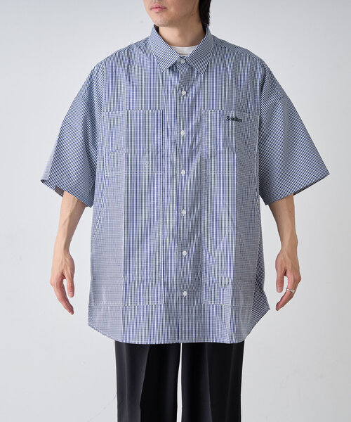 SEADAM（シーダム）の「【SEADAM】〈UNISEX〉ビッグポケットルーズシャツ（シャツ/ブラウス・メンズ・サックスブルー/ブラック/ネイビー・LARGE/MEDIUM）」の5枚目の写真