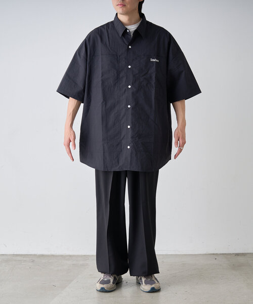 SEADAM（シーダム）の「【SEADAM】〈UNISEX〉ビッグポケットルーズシャツ（シャツ/ブラウス・メンズ・サックスブルー/ブラック/ネイビー・LARGE/MEDIUM）」の9枚目の写真