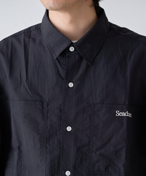 SEADAM（シーダム）の「【SEADAM】〈UNISEX〉ビッグポケットルーズシャツ（シャツ/ブラウス・メンズ・サックスブルー/ブラック/ネイビー・LARGE/MEDIUM）」の12枚目の写真