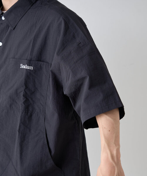 SEADAM（シーダム）の「【SEADAM】〈UNISEX〉ビッグポケットルーズシャツ（シャツ/ブラウス・メンズ・サックスブルー/ブラック/ネイビー・LARGE/MEDIUM）」の14枚目の写真