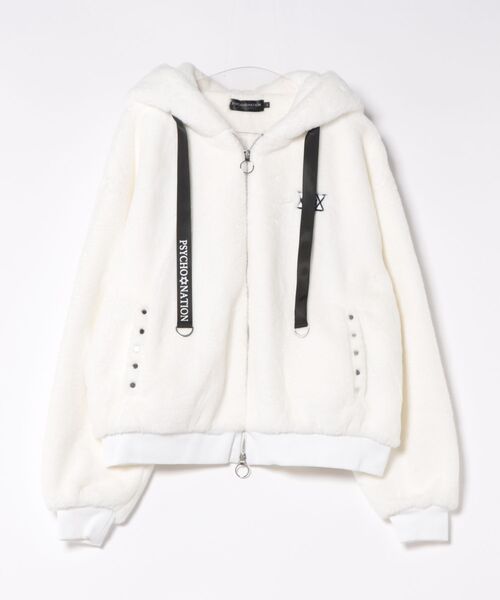 セール】【PSYCHO NATION】うさ耳ファーフードブルゾン（ブルゾン