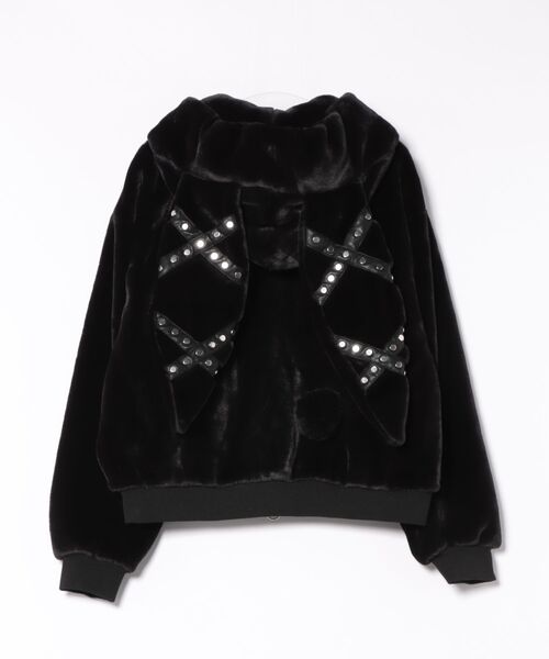 セール】【PSYCHO NATION】うさ耳ファーフードブルゾン（ブルゾン