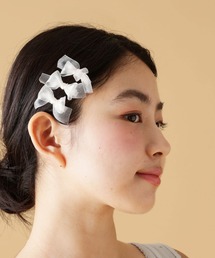 tiny tiny（ティニーティニー）の「3SETリボンヘアクリップ[tiny tiny(ティニーティニー)]（バレッタ/ヘアクリップ）」