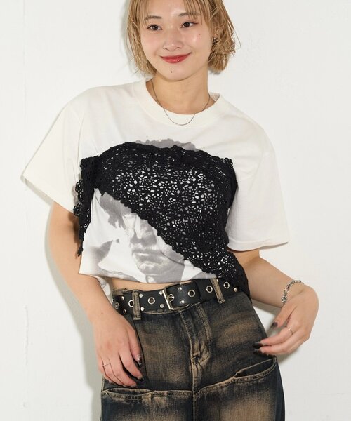 WHO'S WHO gallery(フーズフーギャラリー)の「マルチウェイコットンレースバブーシュカ(その他ヘアアクセサリー・レディース・ブラック/オフホワイト・FREE)」の11枚目の写真