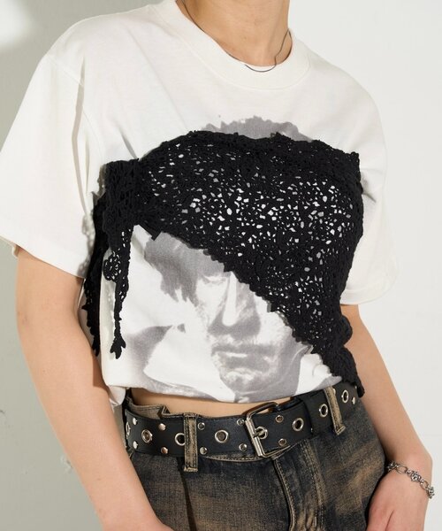 WHO'S WHO gallery(フーズフーギャラリー)の「マルチウェイコットンレースバブーシュカ(その他ヘアアクセサリー・レディース・ブラック/オフホワイト・FREE)」の16枚目の写真