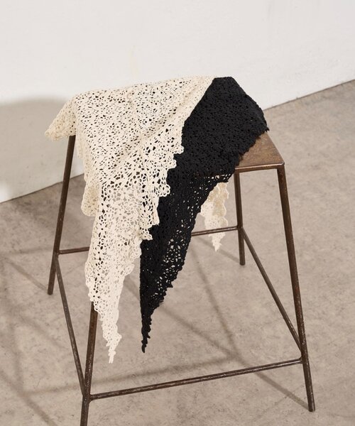 WHO'S WHO gallery(フーズフーギャラリー)の「マルチウェイコットンレースバブーシュカ(その他ヘアアクセサリー・レディース・ブラック/オフホワイト・FREE)」の20枚目の写真