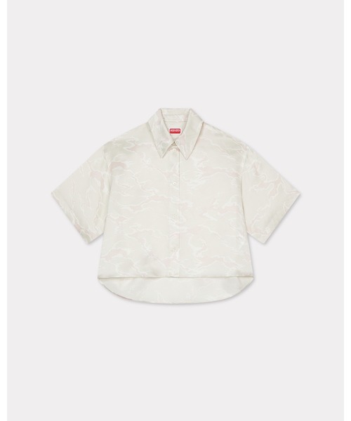 ブラウス シャツ 'KENZO Ocean Camo' ショート スリーブ シルク シャツ レディース KENZO Ocean Camo' ショート スリーブ シルク シャツ（シャツ