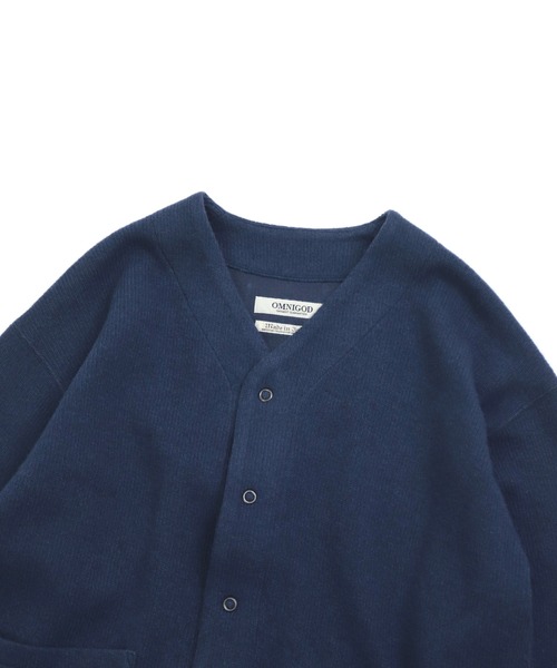 OMNIGOD（オムニゴッド）の「[OMNIGOD womens / オムニゴッド] 接結ウール Vネックカーディガン（カーディガン/ボレロ・レディース・チャコール/ネイビー/グレー・0）」の21枚目の写真