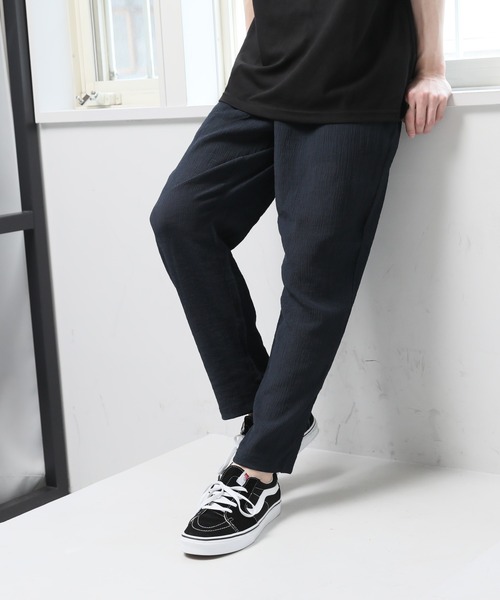 TopIsm(トップイズム)の「楊柳 速乾ストレッチ アンクルサルエルパンツ(その他パンツ・メンズ・ネイビー/チャコールグレー/ブラック・L/M/LL)」の3枚目の写真