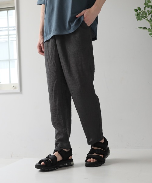 TopIsm(トップイズム)の「楊柳 速乾ストレッチ アンクルサルエルパンツ(その他パンツ・メンズ・ネイビー/チャコールグレー/ブラック・L/M/LL)」の1枚目の写真