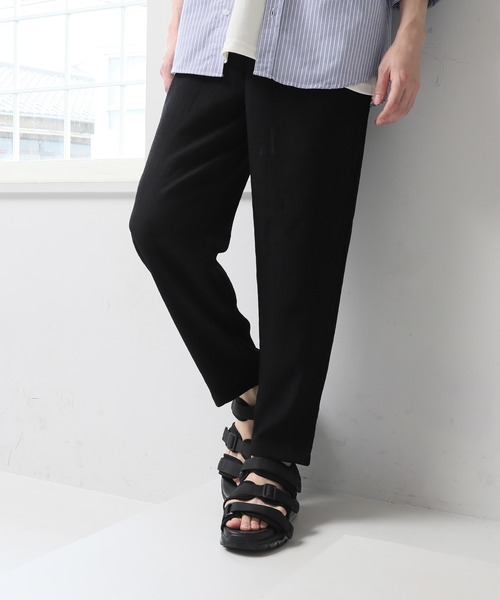 TopIsm(トップイズム)の「楊柳 速乾ストレッチ アンクルサルエルパンツ(その他パンツ・メンズ・ネイビー/チャコールグレー/ブラック・L/M/LL)」の2枚目の写真