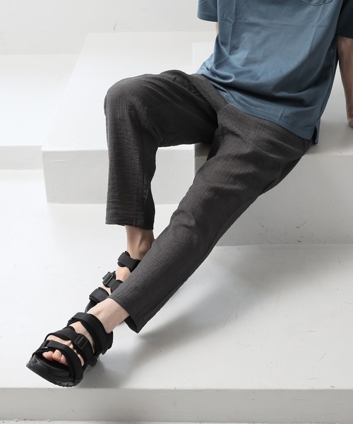 TopIsm(トップイズム)の「楊柳 速乾ストレッチ アンクルサルエルパンツ(その他パンツ・メンズ・ネイビー/チャコールグレー/ブラック・L/M/LL)」の6枚目の写真
