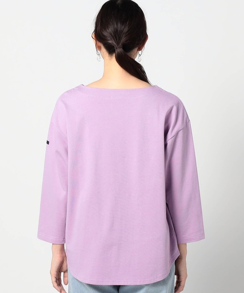 Grand PARK（グランドパーク）の「【日本製】デラヴェ長袖Tシャツ　ムジシーズンカラー（Tシャツ/カットソー・レディース・グレー/ラベンダー/ベージュ・MEDIUM/SMALL）」の8枚目の写真