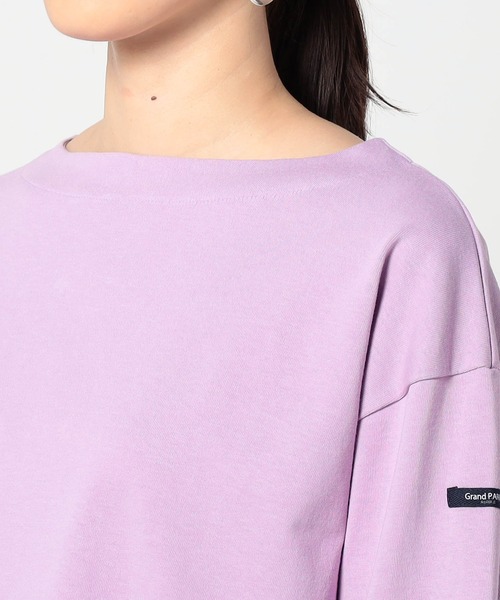 Grand PARK（グランドパーク）の「【日本製】デラヴェ長袖Tシャツ　ムジシーズンカラー（Tシャツ/カットソー・レディース・グレー/ラベンダー/ベージュ・MEDIUM/SMALL）」の9枚目の写真