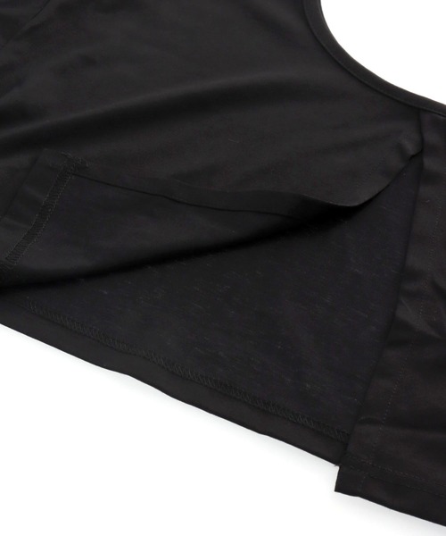 anap mimpi（アナップミンピ）の「【セット】バックオープン ショート丈 Tシャツ & キャミソール ワンピース セット（ワンピース・レディース・ブラウン/ブルー/ブラック・FREE）」の19枚目の写真