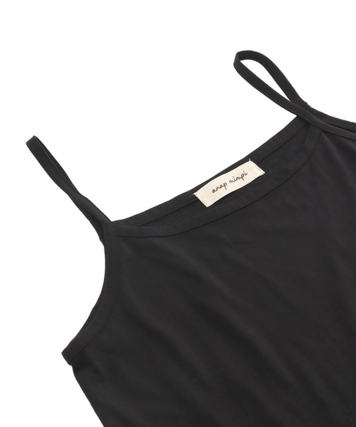 anap mimpi（アナップミンピ）の「【セット】バックオープン ショート丈 Tシャツ & キャミソール ワンピース セット（ワンピース・レディース・ブラウン/ブルー/ブラック・FREE）」の22枚目の写真