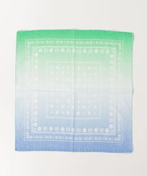 COCO WALK（ココウォーク）の「ガーゼ大判ハンカチ グラデーションフラワー（パープル・オレンジ）（ハンカチ/ハンドタオル）」