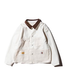 Carhartt（カーハート）の「2A.M. 先行販売　THRIFTY LOOK スリフティルック / CARHARTT DUCK COVERALL リメイク（カバーオール）」