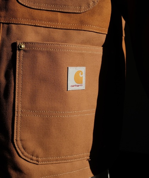 Carhartt（カーハート）の「2A.M. 先行販売　THRIFTY LOOK スリフティルック / CARHARTT DUCK COVERALL リメイク（カバーオール・メンズ・ブラック/ブラウン/ナチュラル/インディゴブルー・LARGE/MEDIUM）」の14枚目の写真