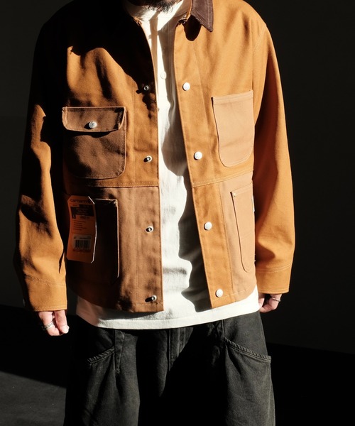Carhartt（カーハート）の「2A.M. 先行販売　THRIFTY LOOK スリフティルック / CARHARTT DUCK COVERALL リメイク（カバーオール・メンズ・ブラック/ブラウン/ナチュラル/インディゴブルー・LARGE/MEDIUM）」の20枚目の写真