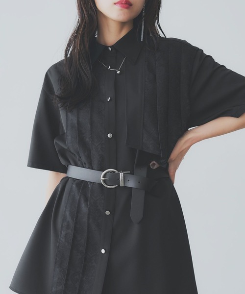 HARE(ハレ)の「フラワーガラリバーシブルベルト(HARE)(ベルト・レディース・ブラック×ブルー/ブラック/ブラウン・FREE)」の8枚目の写真