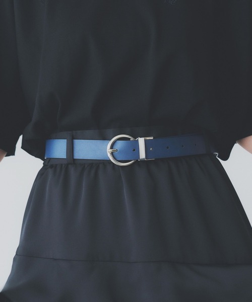 HARE(ハレ)の「フラワーガラリバーシブルベルト(HARE)(ベルト・レディース・ブラック×ブルー/ブラック/ブラウン・FREE)」の14枚目の写真
