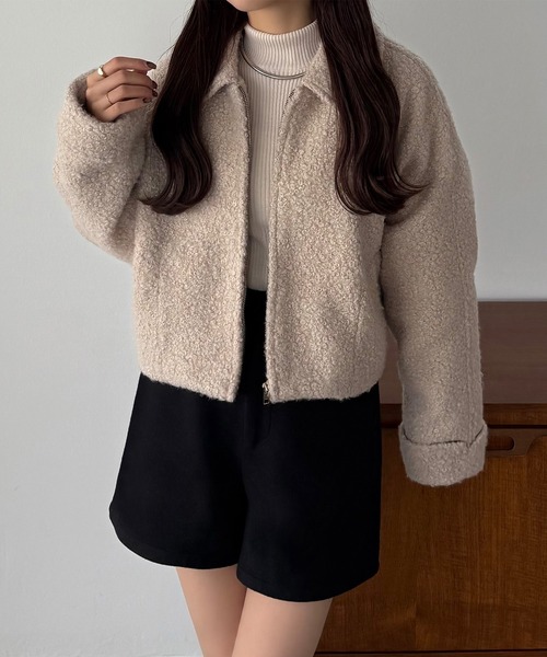 callautia(カラウティア)の「メルトンショートパンツ(その他パンツ・レディース・ブラウン/ブラック/ダークグレー・SMALL/MEDIUM/LARGE)」の6枚目の写真
