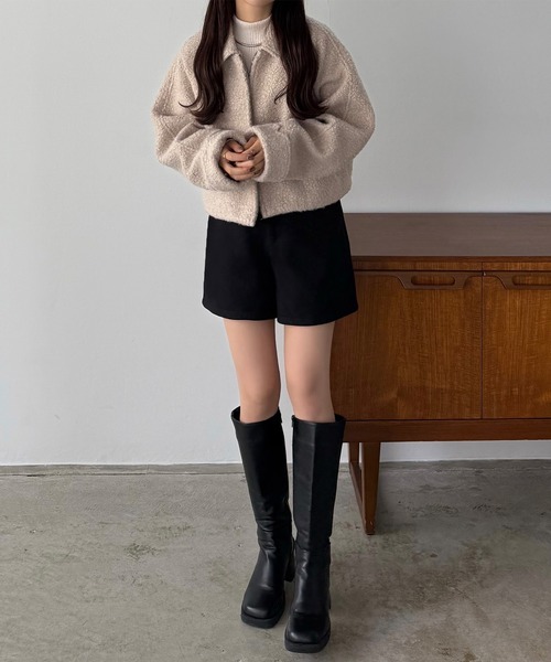 callautia(カラウティア)の「メルトンショートパンツ(その他パンツ・レディース・ブラウン/ブラック/ダークグレー・SMALL/MEDIUM/LARGE)」の7枚目の写真