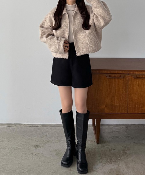 callautia(カラウティア)の「メルトンショートパンツ(その他パンツ・レディース・ブラウン/ブラック/ダークグレー・SMALL/MEDIUM/LARGE)」の8枚目の写真