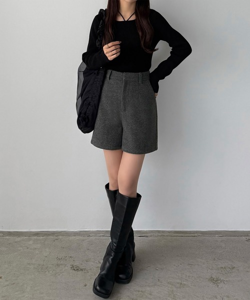 callautia(カラウティア)の「メルトンショートパンツ(その他パンツ・レディース・ブラウン/ブラック/ダークグレー・SMALL/MEDIUM/LARGE)」の13枚目の写真