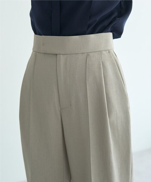 YECCA VECCA（イェッカヴェッカ）の「リネンライクシャイニーツイルパンツ（その他パンツ・レディース・ブラック/ライトベージュ/グレイッシュベージュ・S/M）」の13枚目の写真