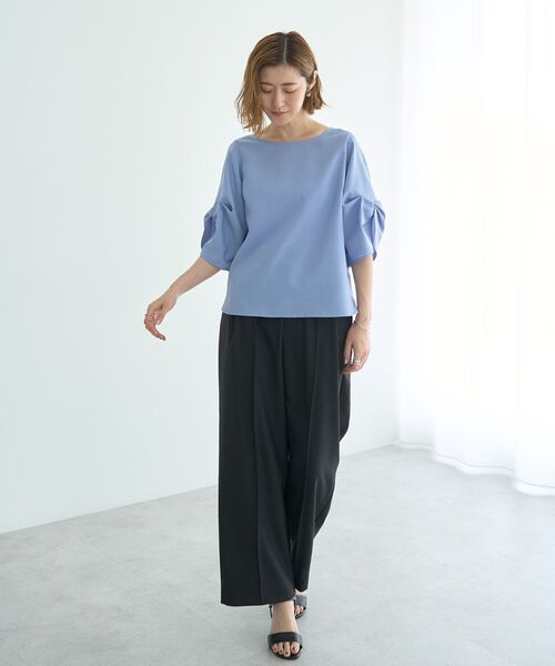 YECCA VECCA（イェッカヴェッカ）の「リネンライクシャイニーツイルパンツ（その他パンツ・レディース・ブラック/ライトベージュ/グレイッシュベージュ・S/M）」の17枚目の写真