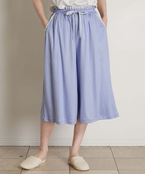 KID BLUE（キッドブルー）の「キッドブルー -２５レーヨン天竺 -7分丈ボトムス -KRBP574 -kidblue（その他パンツ・レディース・ライトグレー/ピンク/ブルー/ミント・M）」の4枚目の写真