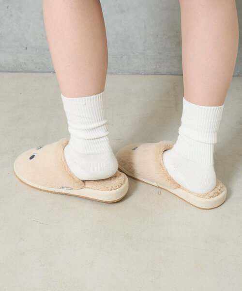 BIRTHDAY BAR（バースデイバー）の「おめめ　ルームシューズ　M・Lサイズ（ルームシューズ/スリッパ・レディース・アイボリー/グレー・0）」の4枚目の写真