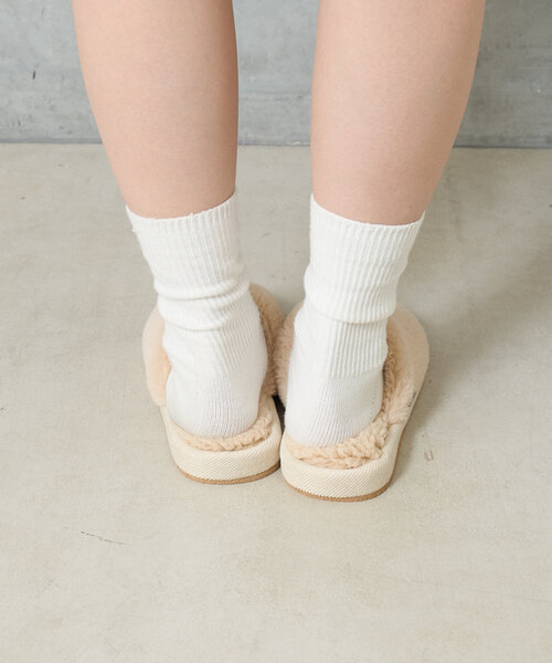 BIRTHDAY BAR（バースデイバー）の「おめめ　ルームシューズ　M・Lサイズ（ルームシューズ/スリッパ・レディース・アイボリー/グレー・0）」の5枚目の写真