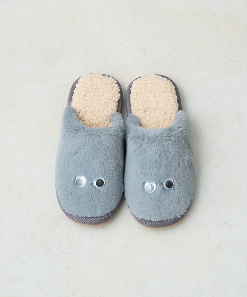 BIRTHDAY BAR（バースデイバー）の「おめめ　ルームシューズ　M・Lサイズ（ルームシューズ/スリッパ・レディース・アイボリー/グレー・0）」の12枚目の写真