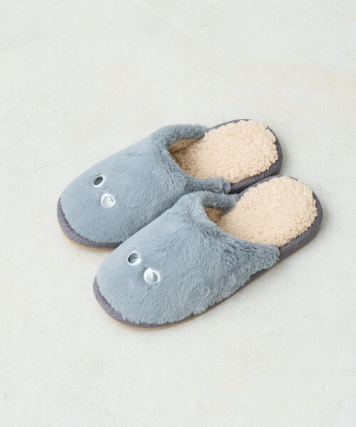 BIRTHDAY BAR（バースデイバー）の「おめめ　ルームシューズ　M・Lサイズ（ルームシューズ/スリッパ・レディース・アイボリー/グレー・0）」の13枚目の写真