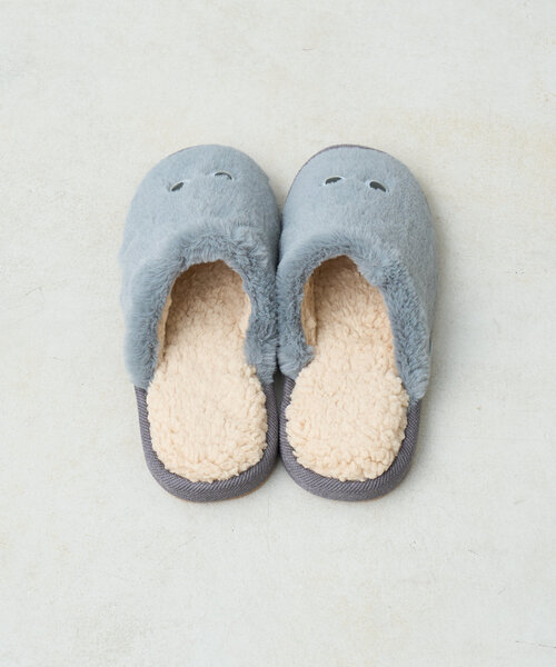 BIRTHDAY BAR（バースデイバー）の「おめめ　ルームシューズ　M・Lサイズ（ルームシューズ/スリッパ・レディース・アイボリー/グレー・0）」の15枚目の写真