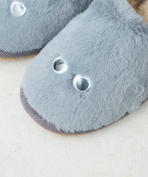 BIRTHDAY BAR（バースデイバー）の「おめめ　ルームシューズ　M・Lサイズ（ルームシューズ/スリッパ・レディース・アイボリー/グレー・0）」の18枚目の写真