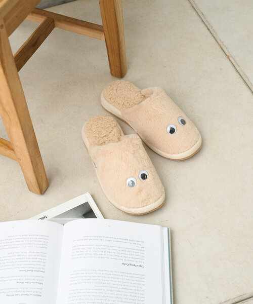 BIRTHDAY BAR（バースデイバー）の「おめめ　ルームシューズ　M・Lサイズ（ルームシューズ/スリッパ・レディース・アイボリー/グレー・0）」の22枚目の写真