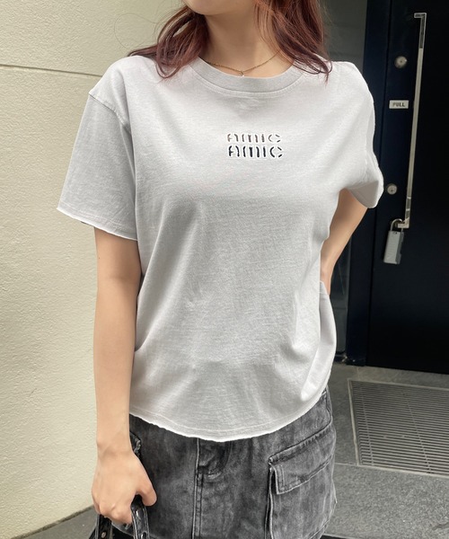 goa ヴィンテージ　ムラ染め　カットソー ゴア goa Tシャツ カットソー プリント ムラ染め F ベージュ系